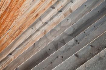 Abstract wooden construction background texture, photo with selective focus