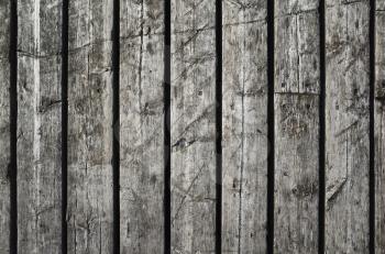 Old dark grungy wooden wall, flat background photo texture