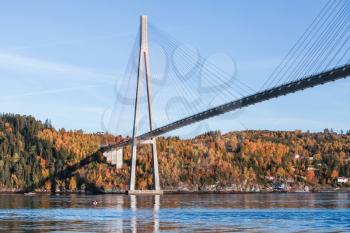Skarnsund Bridge, concrete cable-stayed bridge in Norway