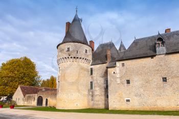 The Chateau de Fougeres-sur-Bievre, medieval french castle in Loire Valley