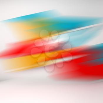 Abstract square digital background with blurred colorful pattern, 3d illustration