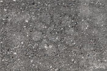 Road pavement, seamless background texture, gray asphalt concrete