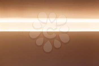 Abstract contemporary architecture background, horizontal niche with bright inner illumination