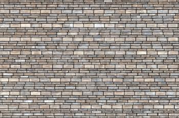 Gray brick wall, seamless detailed background photo texture