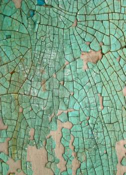 Green cracked abstract grunge structure