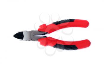 Isolated wire pliers on white