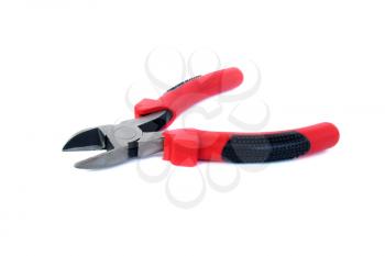 Isolated wire pliers on white