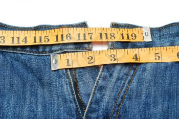 Jeans and tape measure
