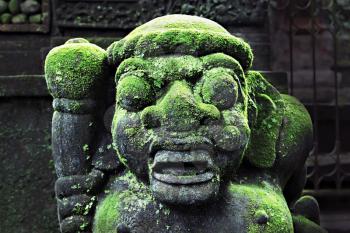 BALI, INDONESIA - FEBRUARY 22: Ornate monster statue at Ulun Danu temple on February, 22, 2011, Bali, Indonesia