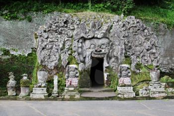 Goa Gajah Temple (The Elephant Cave Temple) in Bali Indonesia.