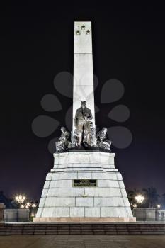 Monument of Jose Rizal - Filipino nationalist, writer and revolutionary