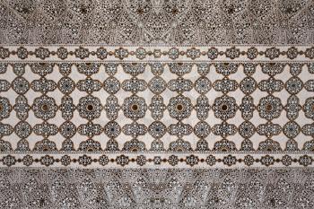 Beautiful pattern on the palace wall, Jaipur, India