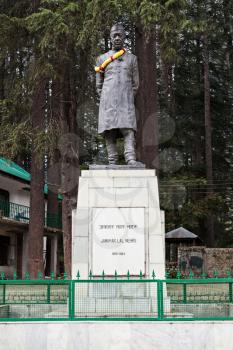 Jawaharlal Nehru statue in the park, India