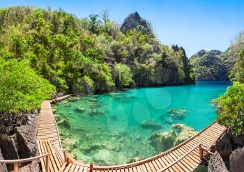 Very beautyful lake in the islands, Philippines
