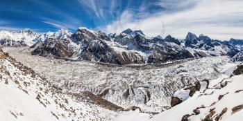 Everest, Nuptse and Lhotse landscape, Himalaya, Nepal