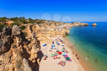 Sao Rafael beach in Albufeira, Algarve region, Portugal