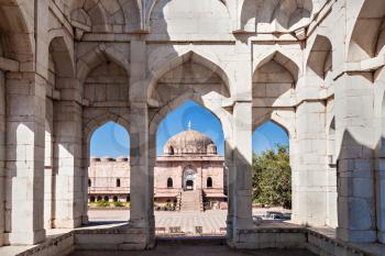 Ashrafi Mahal and Jama Masjid Mosque in Mandu, Madhya Pradesh, India
