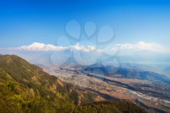 Annapurna range are the mountains in Himalaya, Nepal