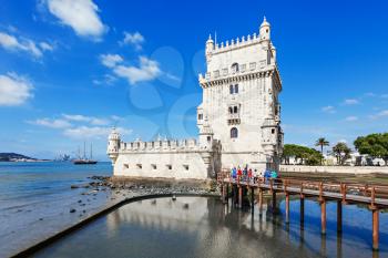 Belem Tower is a fortified tower located in the civil parish of Santa Maria de Belem in Lisbon, Portugal
