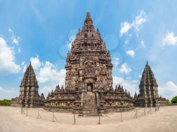 Prambanan or Candi Rara Jonggrang is a Hindu temple compound in Java, Indonesia, dedicated to the Trimurti: the Creator (Brahma), the 
Preserver (Vishnu) and the Destroyer (Shiva).
