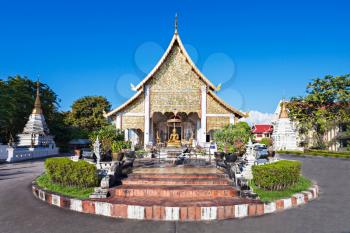 Wat Chedi Luang Temple in Chiang Mai, Thailand