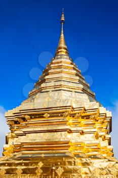 Wat Phra That Doi Suthep is a Theravada buddhist temple near Chiang Mai, Thailand