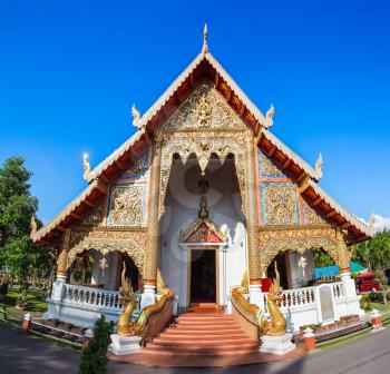 Wat Chedi Luang Temple in Chiang Mai, nothern Thailand