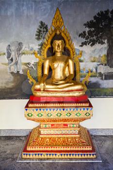 Buddha statue at Wat Doi Suthep. It is a Theravada buddhist temple near Chiang Mai, Thailand.