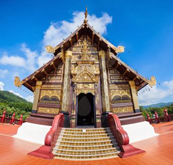 The Royal Pavilion (Ho Kham Luang) in Royal Park Rajapruek near Chiang Mai, Thailand