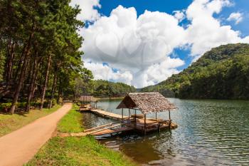 The beautiful Pang Oung Reservoir in Ban Ruam Thai near Mae Hong Son is Thailand's own little Switzerland
