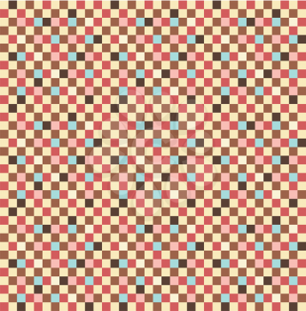 Seamless square pattern with multicolored squares