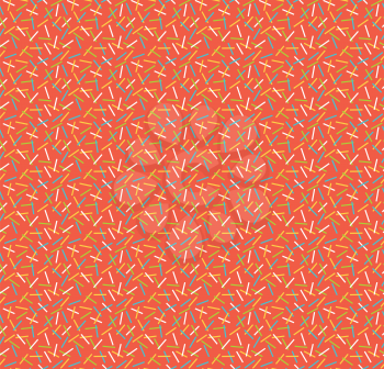 Seamless bright abstract pattern isolated on red background