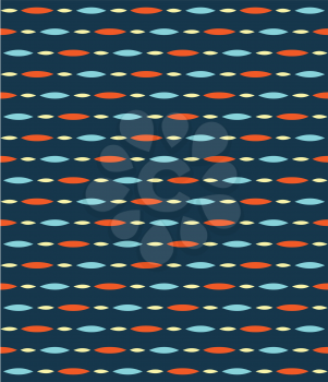 Seamless bright fun abstract horizontal pattern with multicolored spots
