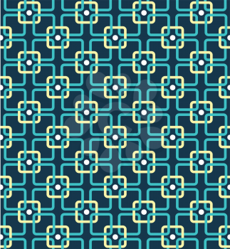 Seamless contrast abstract pattern with squares