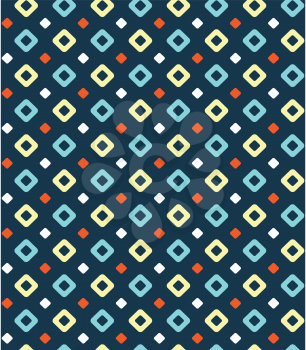 Seamless geometric bright contrast abstract pattern