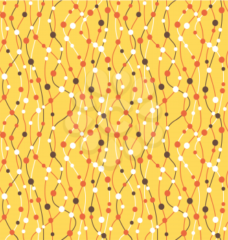 Seamless bright fun vertical wave abstract pattern