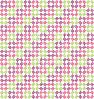 Seamless Bright Fun Abstract Rhombus Pattern