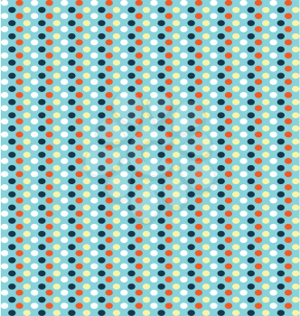 Seamless bright fun vertical abstract pattern with dots
