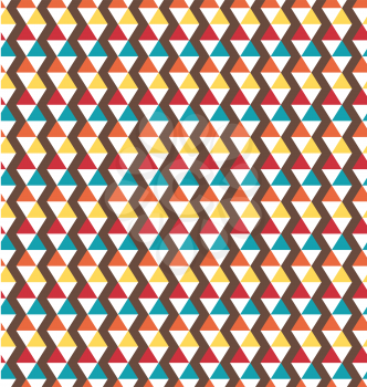 Seamless bright fun geometric abstract pattern