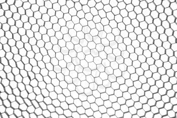 Abstract metallic hexagon mesh. Use for texture