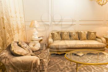 Classical luxury interior of living room