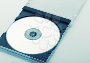 CD Case Open  on white background