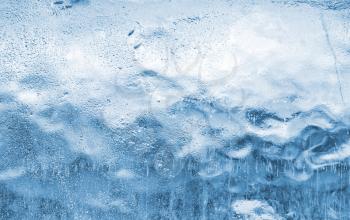 Close-up of blue ice. Use for background