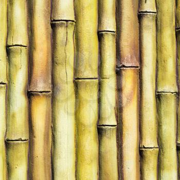 Bamboo wall decoration. Background or texture