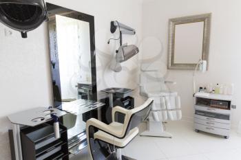 Hairdresser's room interior with equipment