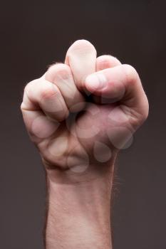 Close-up of man fist - symbol of power