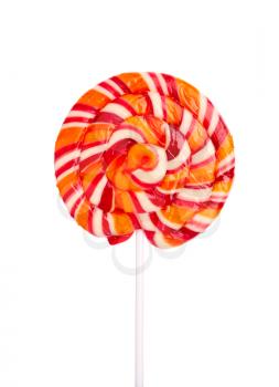 Lollipop candy isolated on white background
