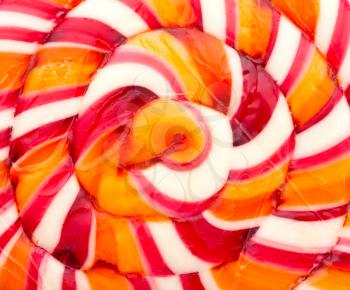 Lollipop candy very closeup image