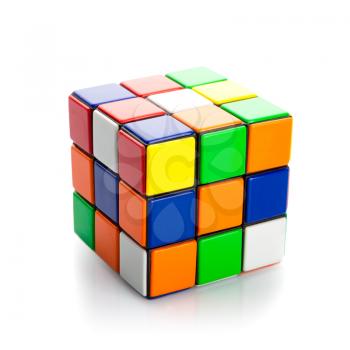 Rubik's Cube on white background