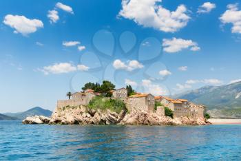 Old town on the island at coast of Adriatic